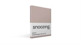 Snoozing taies d'oreiller coton 57 fils (lot de 2)