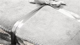 Unique Living Coby plaid polaire gris silex