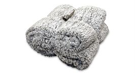 Unique Living Knut plaid polaire gris foncé