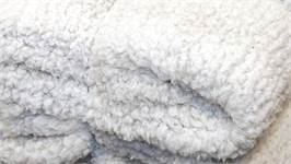 Unique Living Knut plaid polaire gris silex
