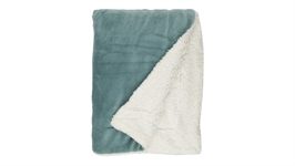 Unique Living Lars plaid polaire vert bleu