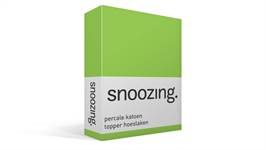 Snoozing drap-housse surmatelas en percale de coton
