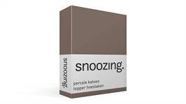 Snoozing drap-housse pour surmatelas en percale de coton