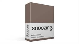 Snoozing drap-housse surmatelas satin