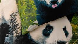 Snoozing Pandas housse de couette en flanelle