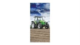 Good Morning Tracteur serviette de plage vert