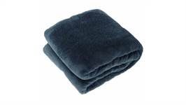 Unique Living Justin plaid polaire bleu foncé