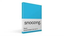 Snoozing taies d'oreiller flanelle (lot de 2)