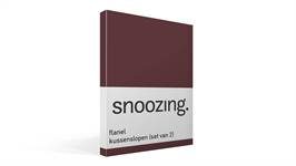 Snoozing taies d'oreiller flanelle (lot de 2)