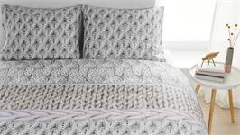 Snoozing Cardiff housse de couette en flanelle rose pâle