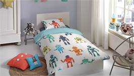 Good Morning Robots housse de couette multicolore