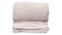 Unique Living Lars plaid polaire XL gris silex