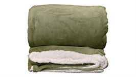 Unique Living Lars plaid polaire XL vert kaki