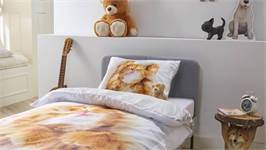 iSeng Chaton housse de couette blanc