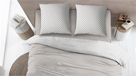 Snoozing Pierrot housse de couette taupe