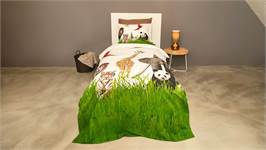Snoozing Zoo housse de couette multicolore