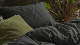 Essenza Minte housse de couette anthracite