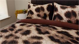 Snoozing Jaguar housse de couette en flanelle taupe