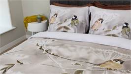 Snoozing Winter housse de couette en flanelle