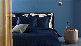 Damai Linea housse de couette indigo