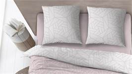 Snoozing Laslo housse de couette en flanelle rose