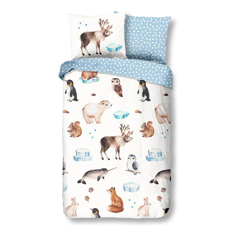 Good Morning Pole Nord housse de couette en flanelle