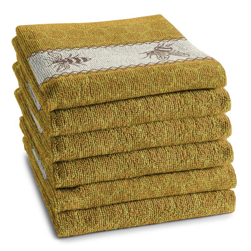 DDDDD Bees essuie-mains (lot de 6)