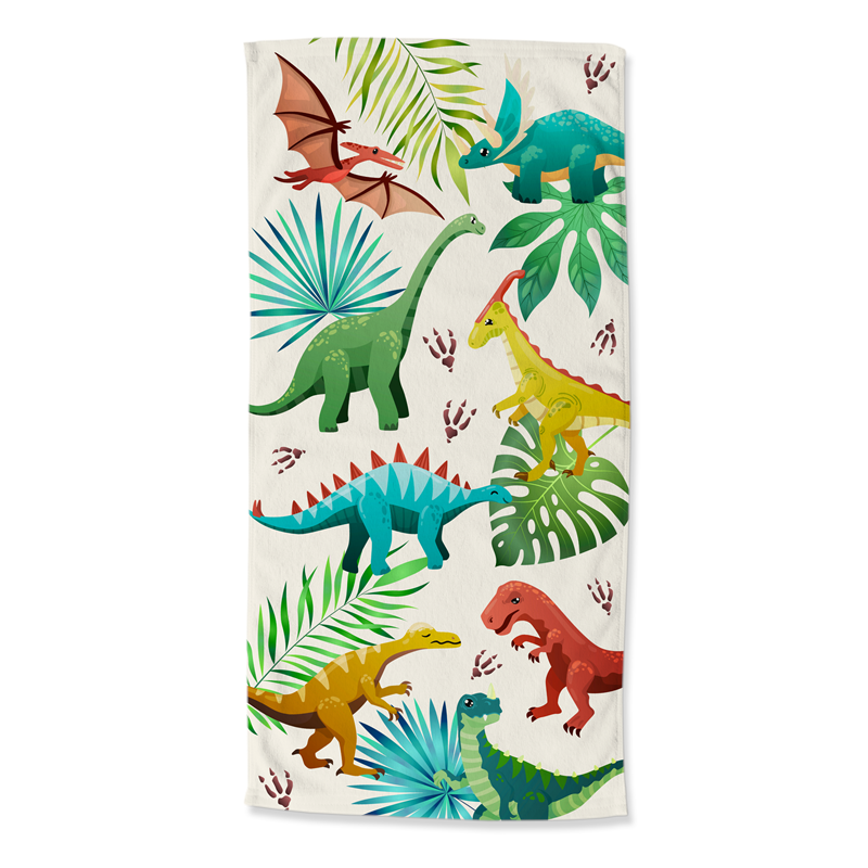 Good Morning Dinos serviette de plage