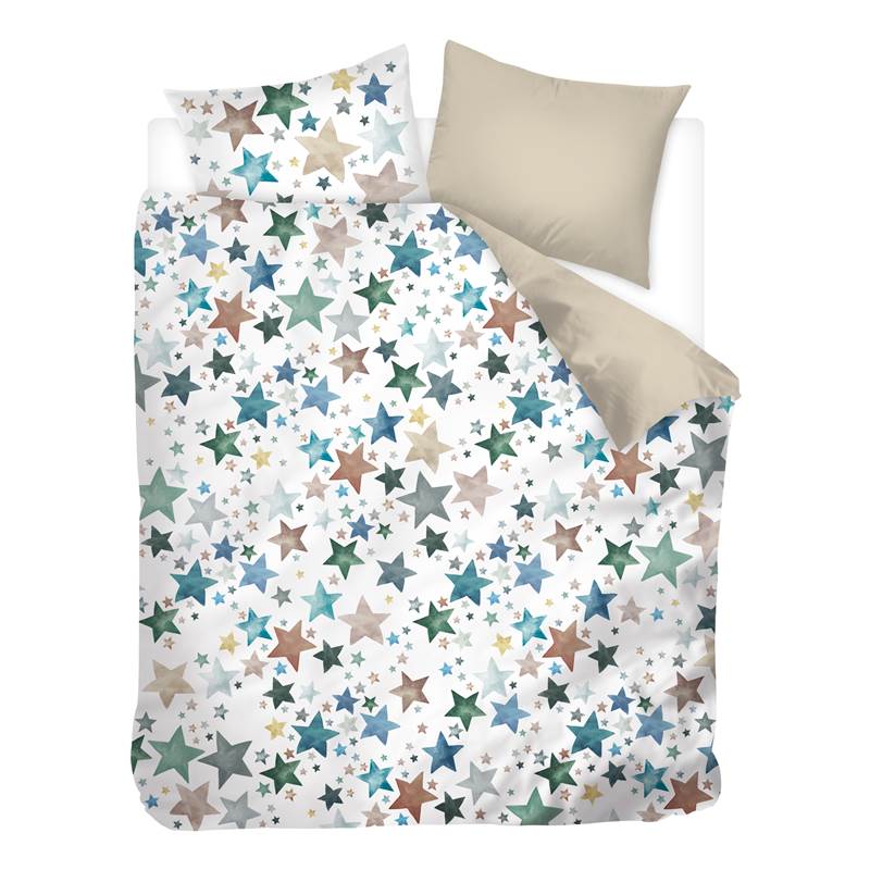 Snoozing Etoilée housse de couette en flanelle