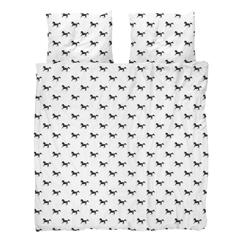 SNURK Black Horses housse de couette