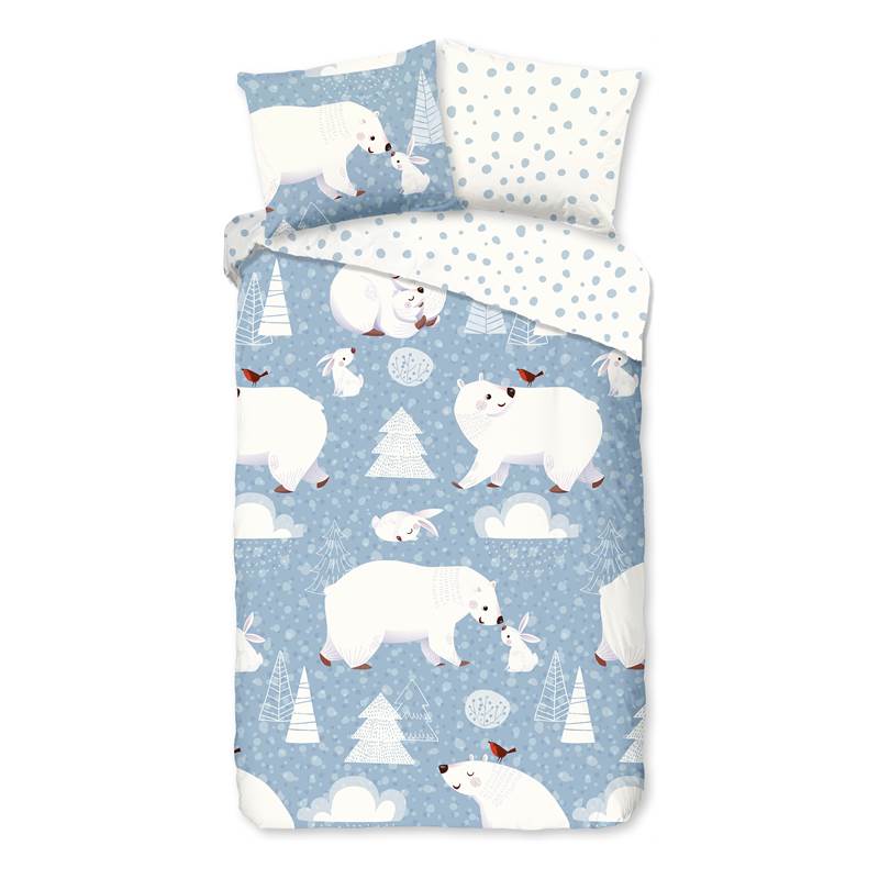 Good Morning Pôle Nord housse de couette en flanelle