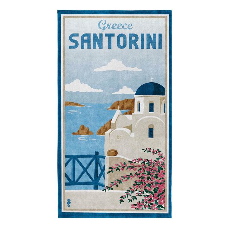 Seahorse Santorini serviette de plage