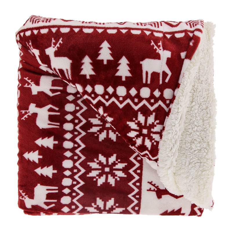 Unique Living Yael plaid polaire