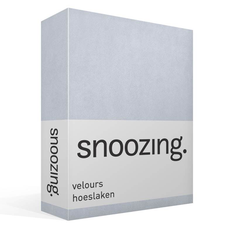 Snoozing drap-housse velours