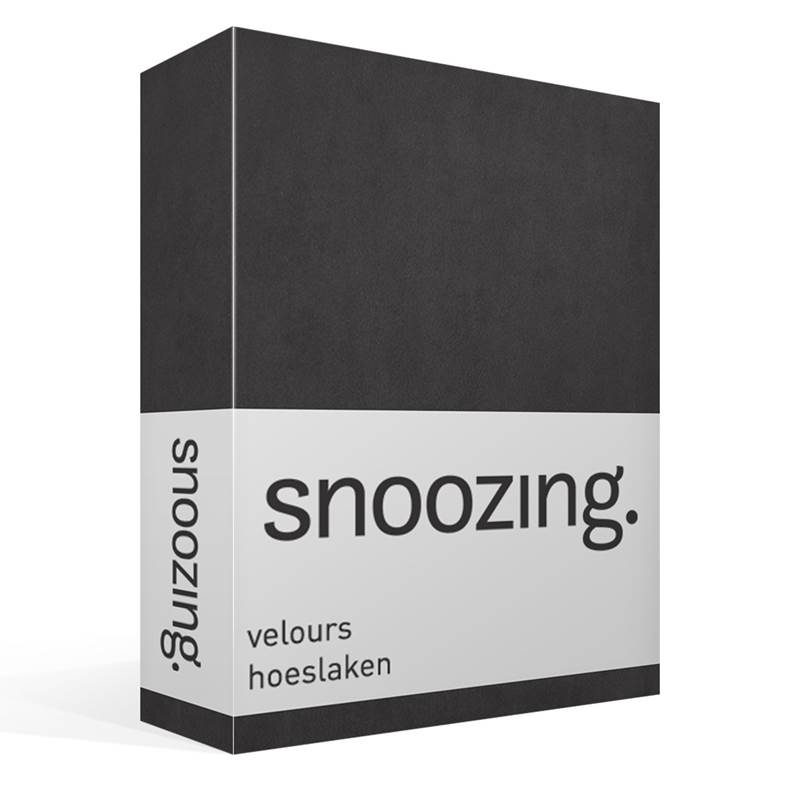 Snoozing drap-housse velours