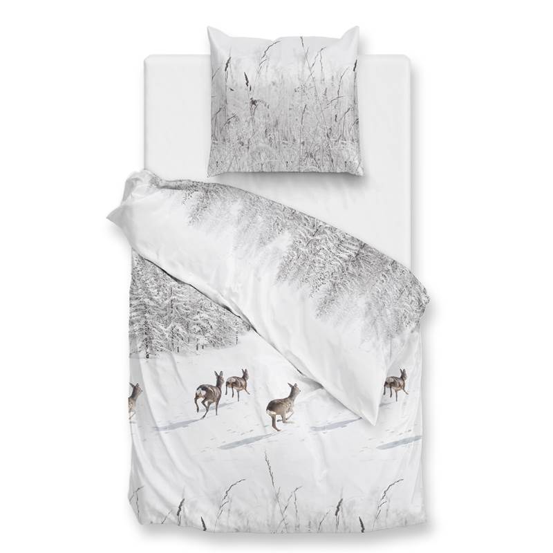 Zohome Snowy housse de couette en flanelle