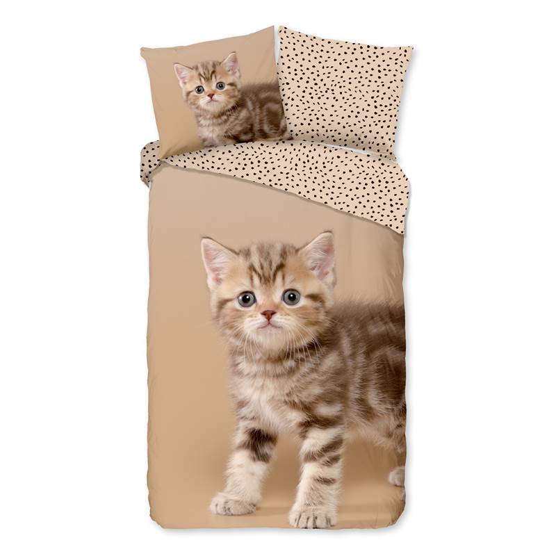 Good Morning Kitty housse de couette en flanelle