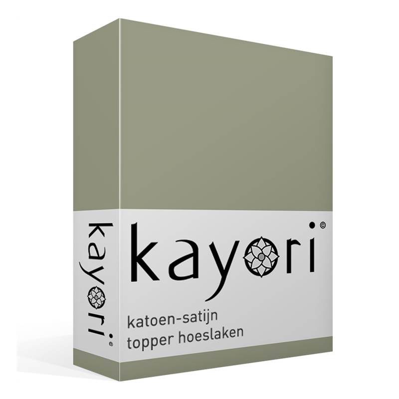 Kayori Edo drap housse surmatelas satin