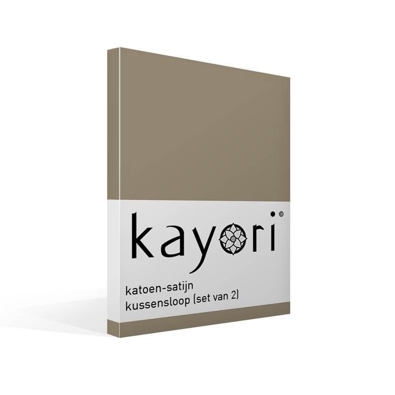 Kayori Edo taies d'oreiller satin (lot de 2)
