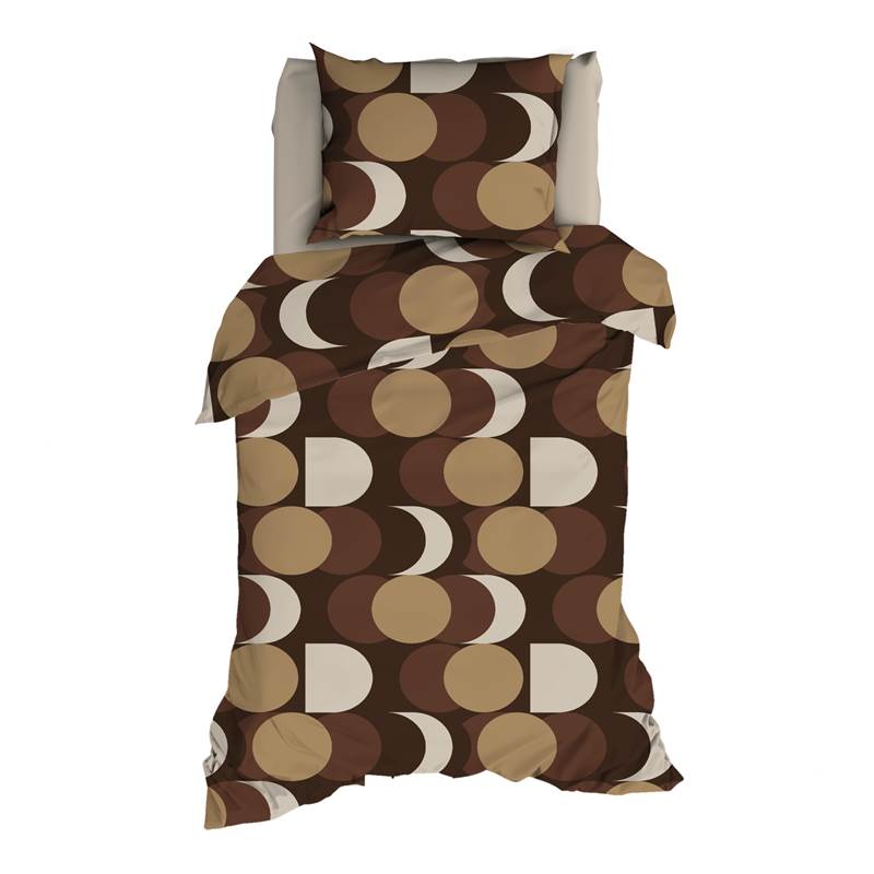 Satin d’Or Cercle Rétro housse de couette