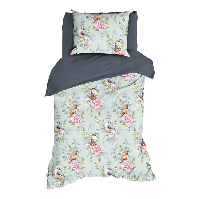 Satin d’Or Oiseaux Chanteurs housse de couette