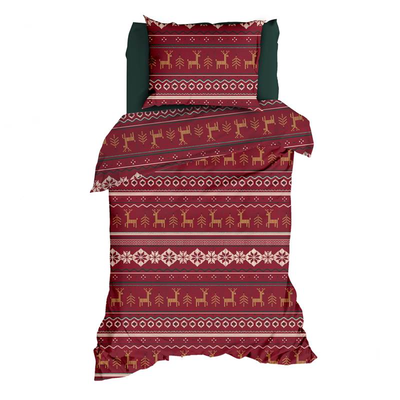 Romanette Noelle housse de couette en flanelle