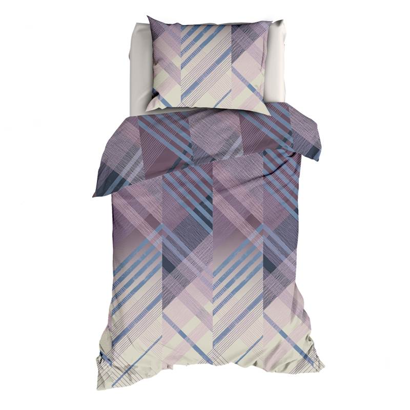 Romanette Valmont housse de couette en flanelle