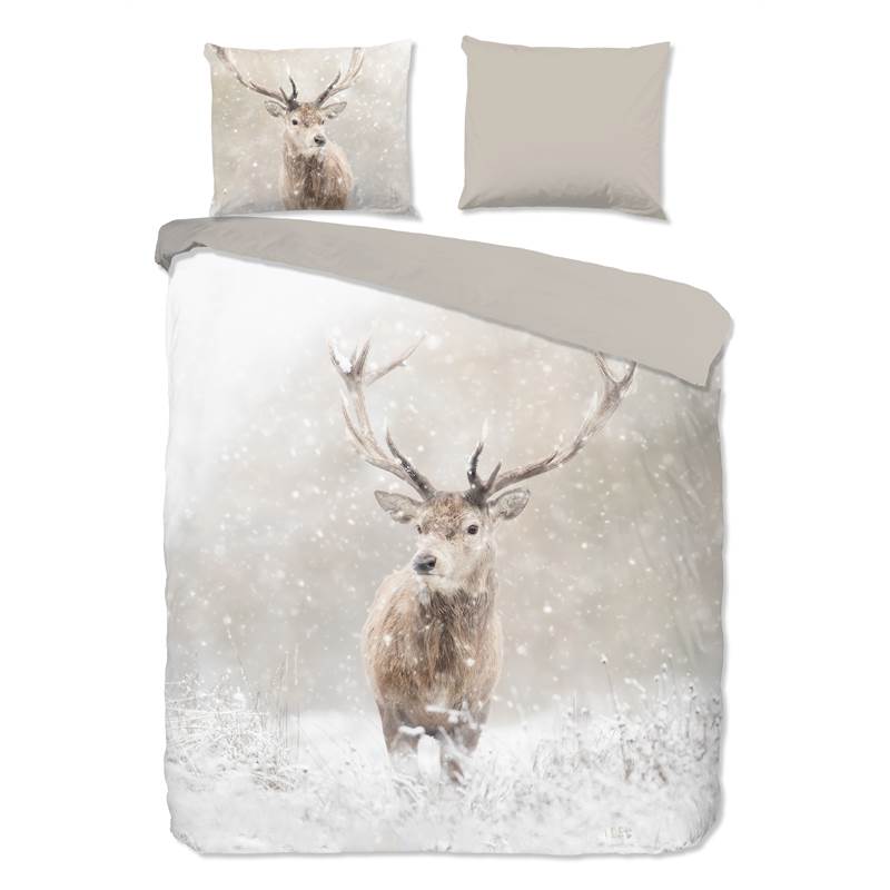 Good Morning Snowydeer housse de couette en flanelle