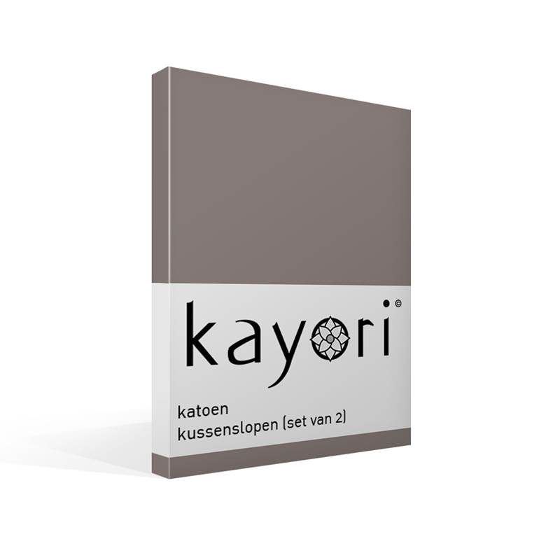Kayori Kai taies d’oreiller coton 57 fils (lot de 2)