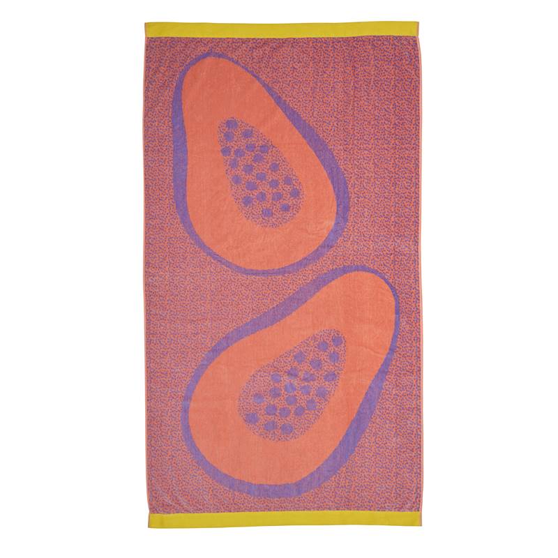 KAAT Amsterdam Papaya serviette de plage