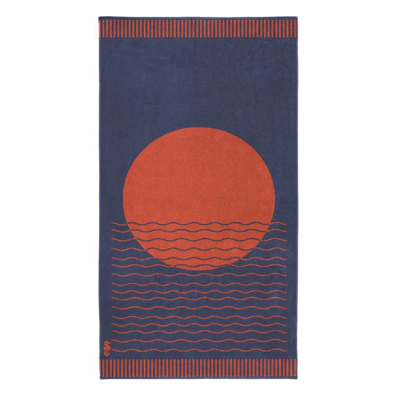 Seahorse Sunny Waves serviette de plage