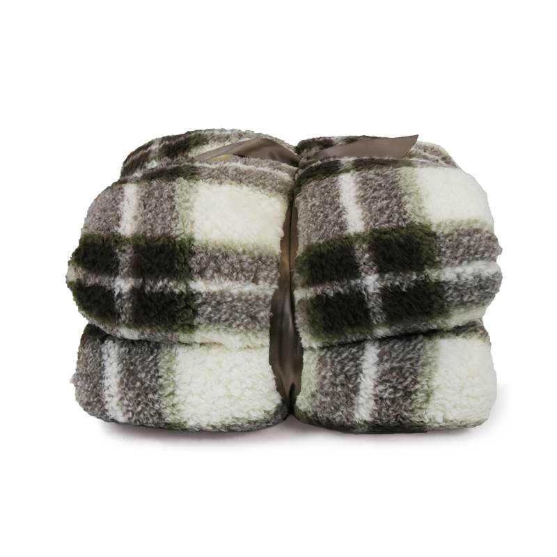 Unique Living Tris plaid polaire