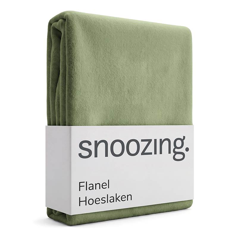Snoozing drap-housse flanelle