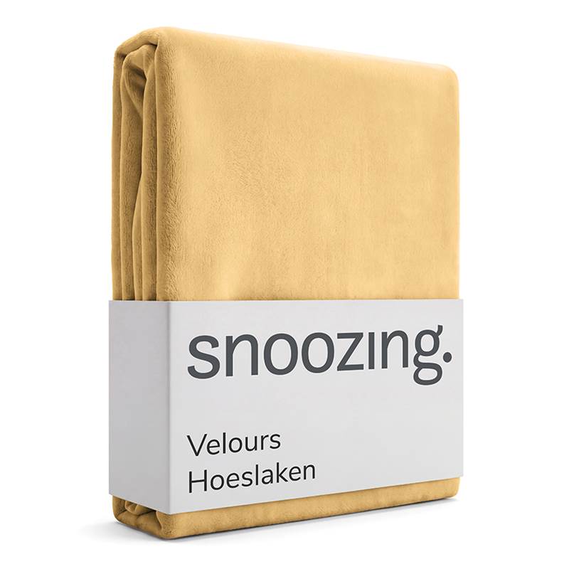 Snoozing drap-housse velours